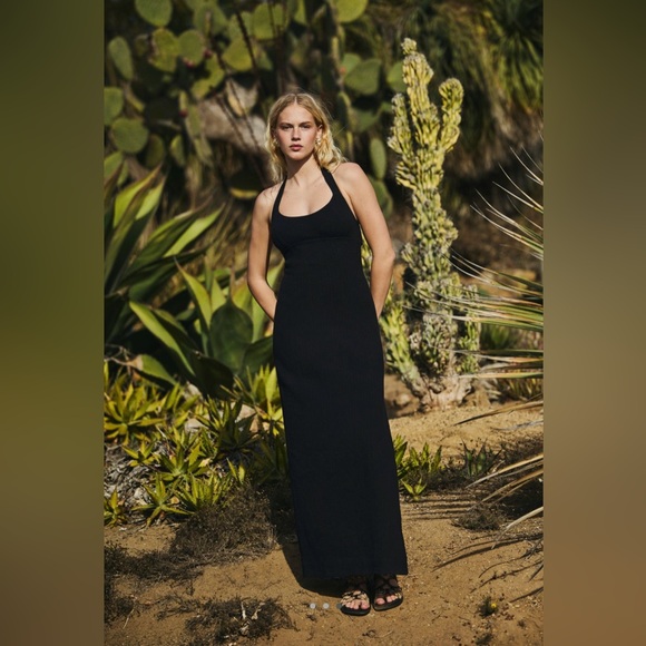 NWT Free People XS Free-est Make It Mod Maxi Dress in Black New $98 retail - Picture 1 of 6
